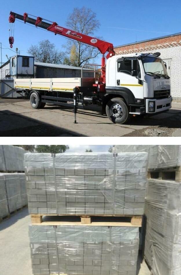 фото перевозка плитки манипулятором