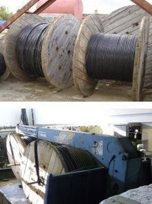 фото перевозка катушек с кабелем