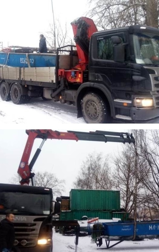 фото перевозка лодки манипулятором
