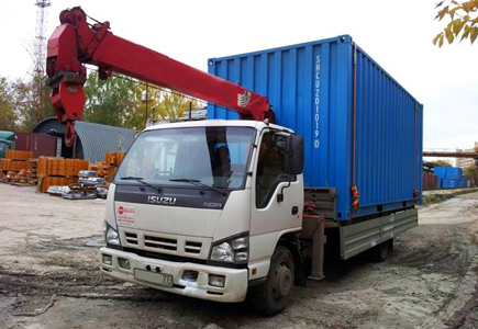 фото перевозка контейнеров манипулятором