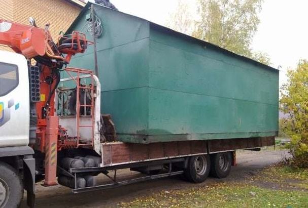 фото перевозка гаражей манипулятором