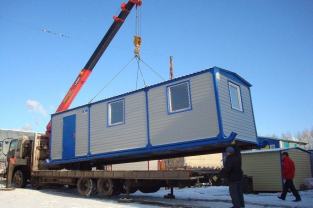 фото перевозка бытовок манипулятором