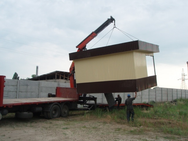 фото услуга перевозки ларьков