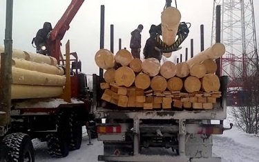 фото перевозка сруба манипулятором